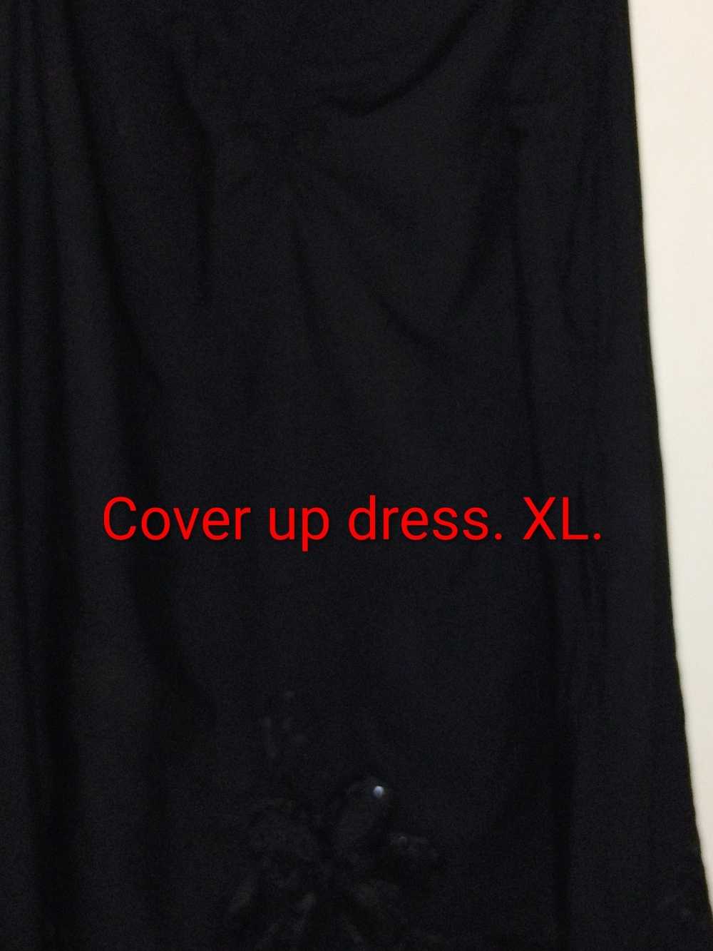 Black Women's Cover-Up Dress - Elegant Beach Layer